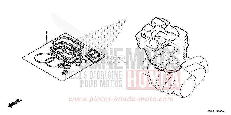 TROUSSE DE JOINT A de NC700S DCT CANDY ARCADIAN RED (R305) 2014